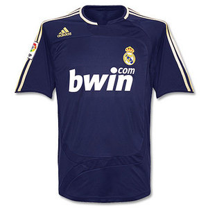 07-08 Real Madrid Away + 5.CANNAVARO + LFP Patch (Size:M)