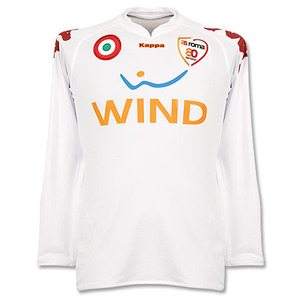 07-08 AS Roma Away L/S(Player Issue Version) + 16 DE ROSSI